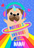 Cute Mothers Day Card - Nana - Pug - Mother's Day Hugs To My Favourite Nana created by Colour Pop Prints