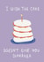 I wish the cake doesn't give you diarrhea created by Laura Avivar