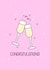 Congratulations Pink Fizz Card created by Doodledug Designs