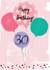 30th Birthday Balloon Card created by Pom Pom Party Cards