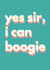 Yes sir, I can boogie Birthday Disco 80s inspired card created by Groove Is In The Art