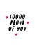 So Proud Of You Greeting Card created by EK DESIGN