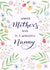 Pretty Mothers Day Card - Nanny - Flowers - Happy Mothers Day To A Wonderful Nanny created by Nicki O'Donoghue Studio