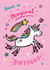 Magical Unicorn Birthday card created by Jenny Seddon