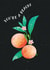 You're A Peach Thank You Card created by Eli Johnathan
