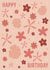 Flower Patter Happy Birthday Card created by Kirsten | By Kirst Co 