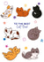 Funny Cat Dad Father's Day Birthday Card created by Xoxo Designs by Ruth 