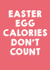 Easter Egg Calories  created by Red Koala