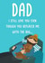 Dad and dog, Father’s Day card created by Sophie Larsson