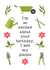Funny gardening pun birthday card created by suzcreate