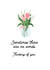 Thinking of you floral card created by tea please