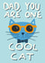 Cool Cat Father's Day Card for Dad created by Sweetlove Press