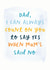 Count On You Funny Father's Day Card created by Sweetlove Press