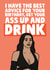 Kim Kardashian get up and drink birthday card created by Studio Doodles