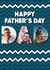 Zig zag father's Day Photo Card created by Quinton cards