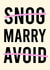 Snog Marry Avoid - Wedding Card created by Highgrove Cards