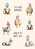 Cute Birthday Card - Funny Pun - It's Your Birthday? Alpaca My Party Hat created by Poppy & Mabel 