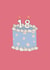 18th Birthday Cake Birthday Card created by Lately Studio