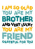 Birthday Card For Brother - Thank You Brother - Glad You Are My Brother Card created by SixElevenCreations
