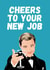 Leo Dicaprio New Job Card created by Highgrove Cards