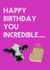 Happy Birthday You Incredible Cow Bag Birthday Card created by MockingJayCards