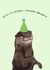 Otter birthday card created by Shadan Designs