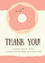 Donut thank you card created by Sunshine Designs