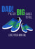 Big shoes to fill Dad Birthday card created by Lorna Helen Prints