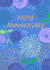 Pretty Exuberant Floral Happy Anniversary card created by patternmuse