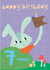 Happy 7th Birthday Bunny Rabbit created by Nelly's Treasures