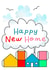 Modern New Home Card - House Blocks - Happy New Home created by Rosie Johnson Illustrates