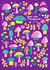 You are Magical - Funky Purple and Pink Mushroom Card created by Kelley Dillon