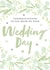 Wedding Day Congratulations - Green leafy card created by Juniper and Rose Studio