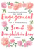 Congratulations on your Engagement - Son and Daughter in Law - floral engagement card created by Juniper and Rose Studio