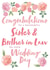 Sister & Brother in Law - On your wedding day created by Juniper and Rose Studio