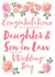 Floral Wedding Card - Daughter and Son in Law created by Juniper and Rose Studio
