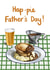 Pie themed Father’s Day Card created by Katie Tinkler illustration
