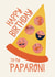 Dad PAPAroni Pizza Birthday Card created by Christine Cuddihy Illustration