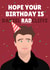 Hope Your Birthday is Rad Daniel Radcliffe Card created by PopDogShop