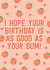 Birthday bum funny card created by Blush & Blossom 