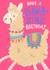 Have a llama-zing birthday created by Leah Rowe