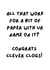 Congrats Clever Clogs! created by ingénue illustrated