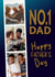 dad no1 Father's Day Personalised Photo Card 22042 created by Rosewood Design