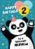 Party Panda 2nd Birthday Card Nephew created by Macie Dot Doodles