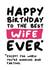 Cheeky Best Wife Birthday Card created by Waffle & Faff