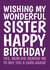 Wonderful Sister Funny Birthday Card created by @Cupsie's Creations