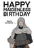 Happy Maidenless Birthday Card created by Cheeky Kards