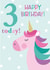 Happy 3rd Birthday Unicorn card created by Sarah Corcoran