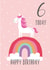 6th Birthday Unicorn card created by Sarah Corcoran 