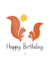Squirrel Birthday Card created by Kalm Lettering